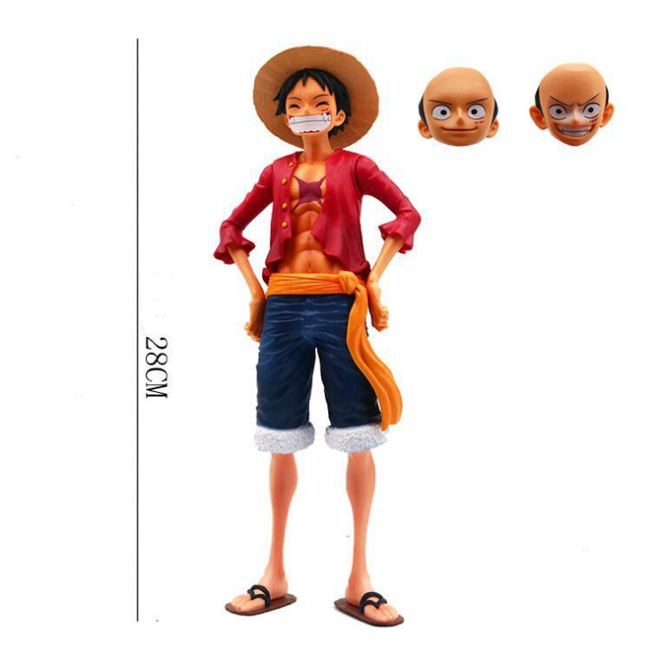 Mô Hình - Figure Luffy Granditsa One Piece ( Có 3 khuôn mặt biểu cảm thay thế )