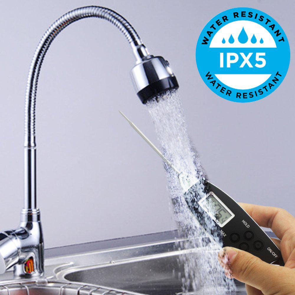 Nhiệt kế thực phẩm nhà bếp khi nấu ăn ngoài trời, BBQ, không thấm nước