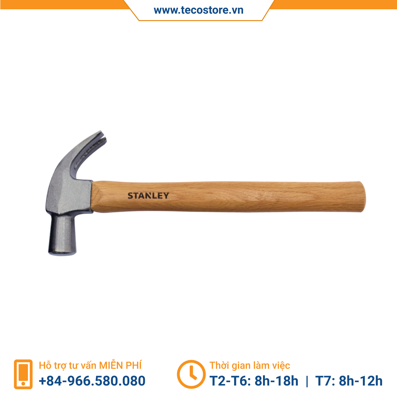 Búa nhổ đinh cán gỗ Stanley STHT51371-840 20Oz