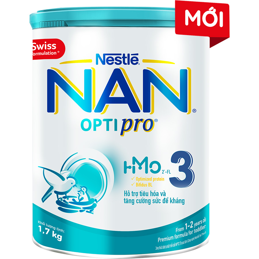 Sữa Bột Nestlé NAN OPTIPRO HM-O 3 1.7kg