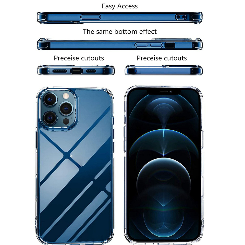 Ốp lưng dẻo silicon trong suốt cho iPhone 12 Pro Max hiệu Ultra Thin - Hàng nhập khẩu