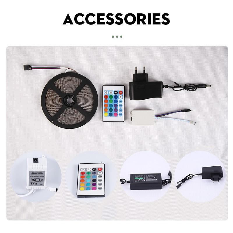 Dây Đèn Led 5m Rgb Smd2835 12v Chống Thấm Nước Dùng Để Trang Trí