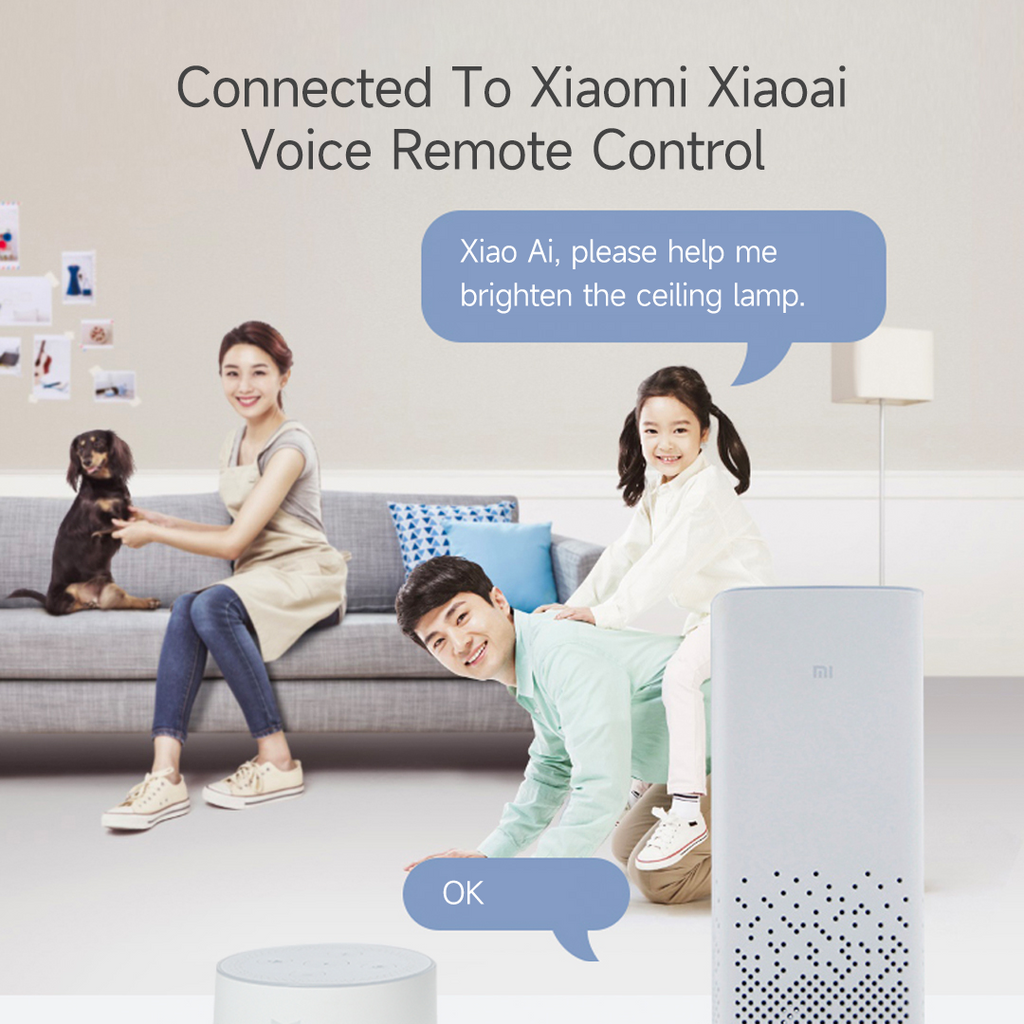 Đèn Trần Hình Tròn Ba Màu Điều Chỉnh Được Thông Minh Xiaomi Youpin Yeelight Hàng nhập khẩu