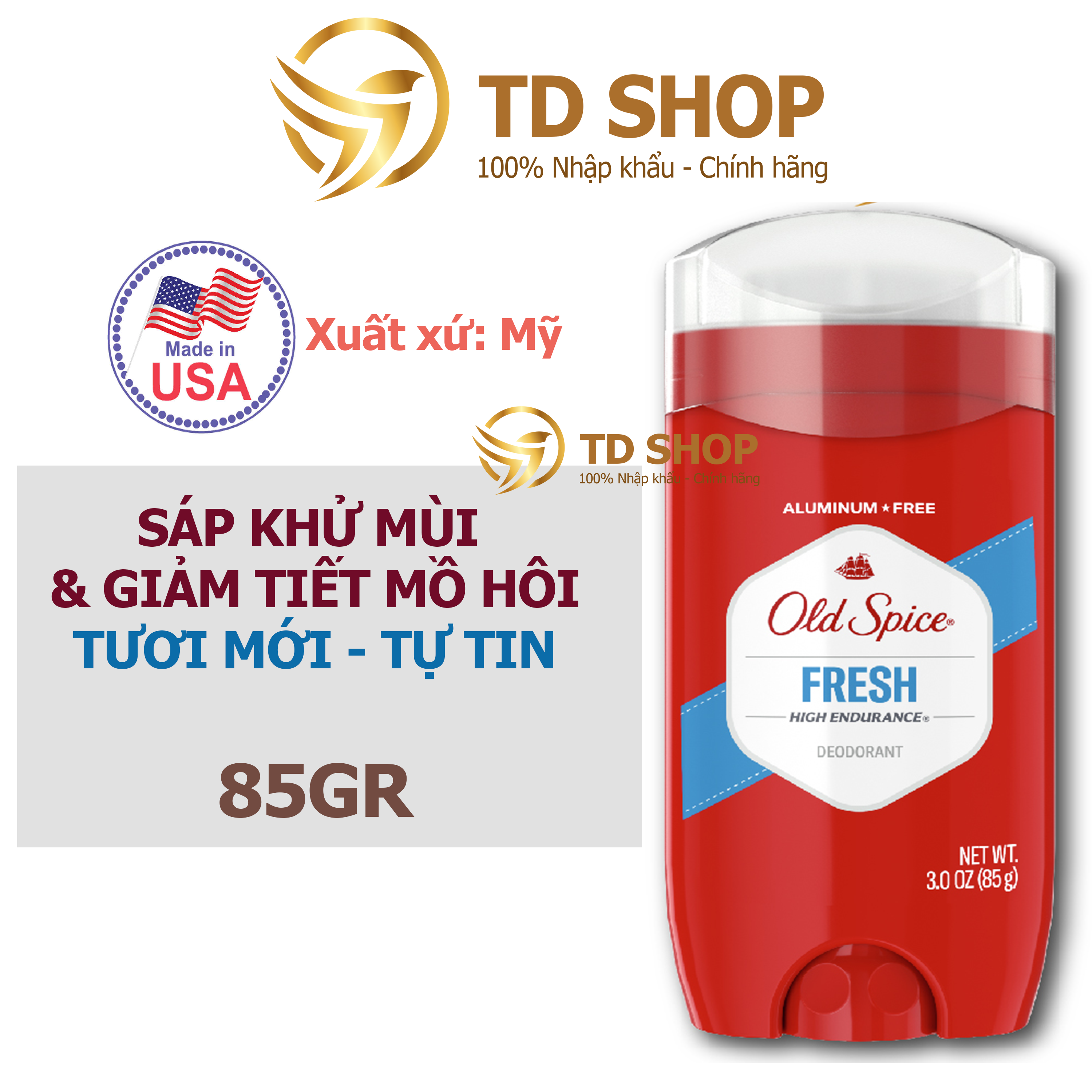 Lăn khử mùi nam Old Spice 85g