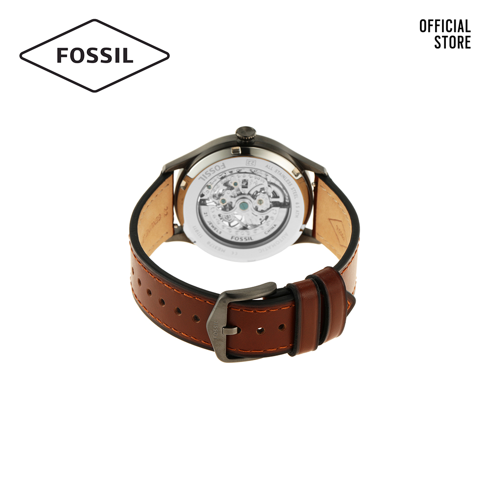 Đồng hồ nam FOSSIL Forrester dây da ME3178 - màu xám