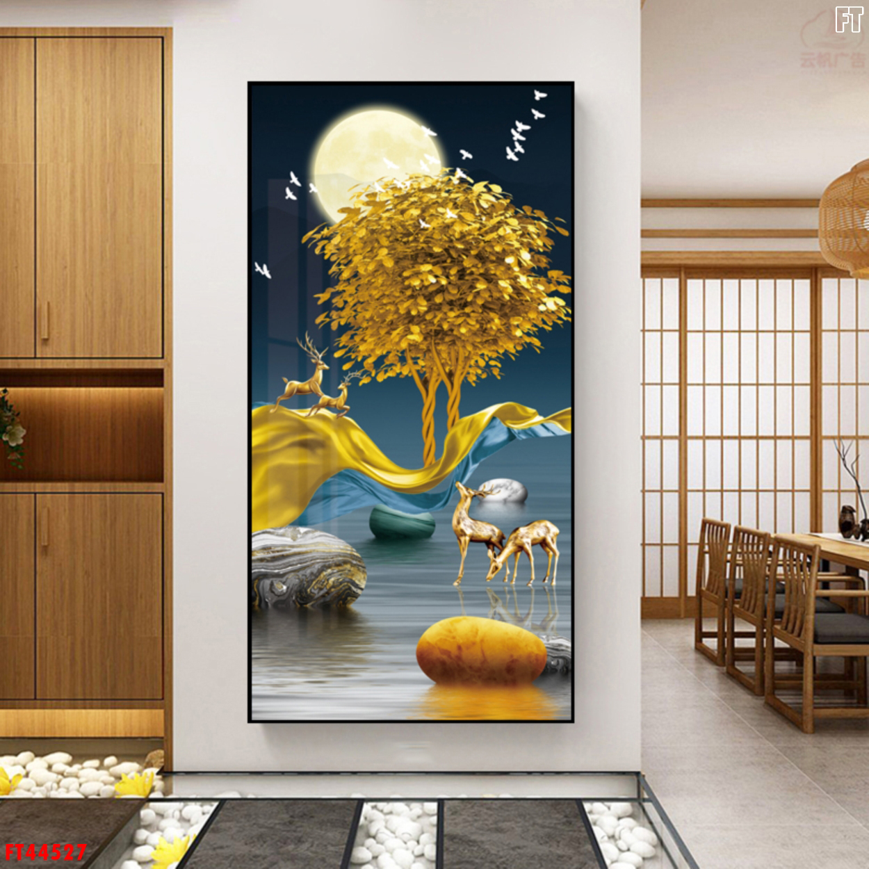 Tranh Canvas Động Vật Treo Tường - Tranh Hươu Phong Thủy Giá Rẻ