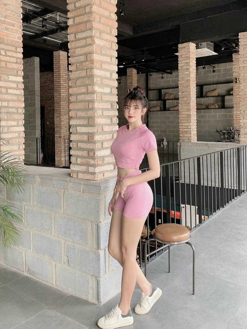 Bộ Đùi Ngắn Tay Dệt Kim Tập Yoga Gym