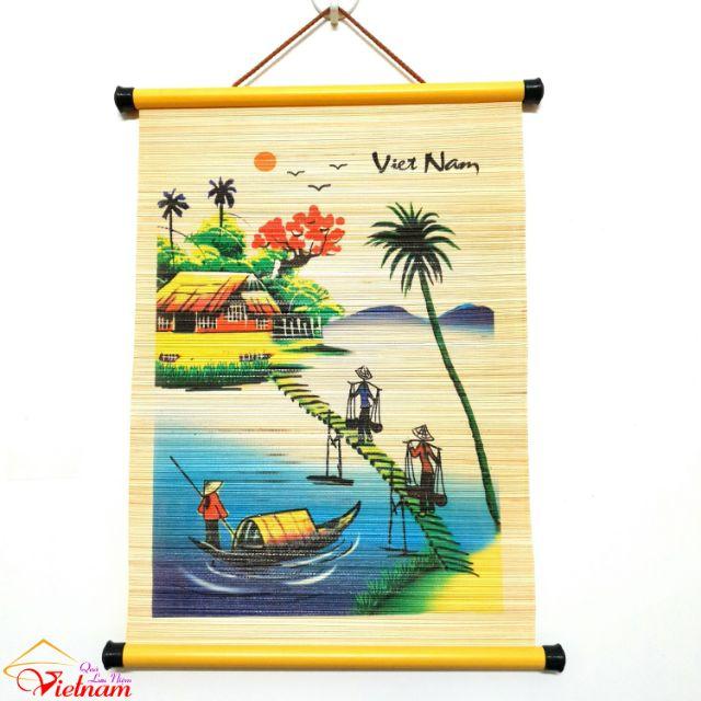 Tranh cuộn lưu niệm - Các làng quê Việt Nam (33 cm x 46 cm)