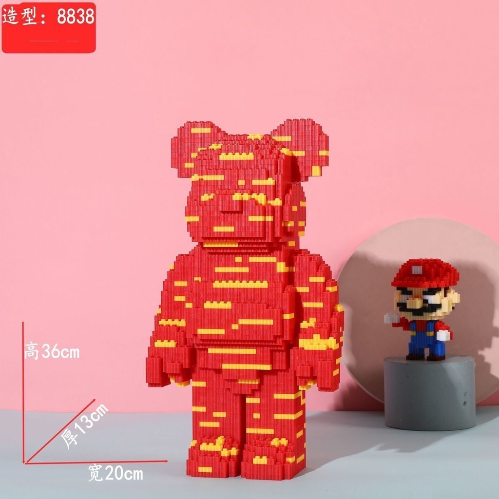 Xếp hình lắp ráp gấu Bearbrick 36cm