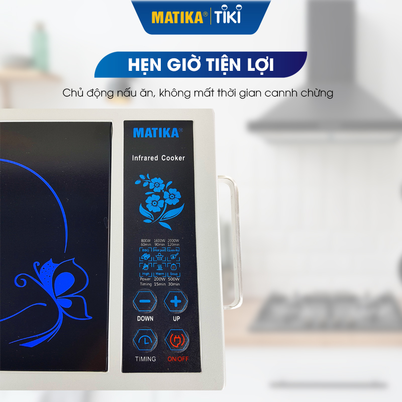 Bếp hồng ngoại MATIKA công suất 2000W MTK-H22 - Hàng chính hãng