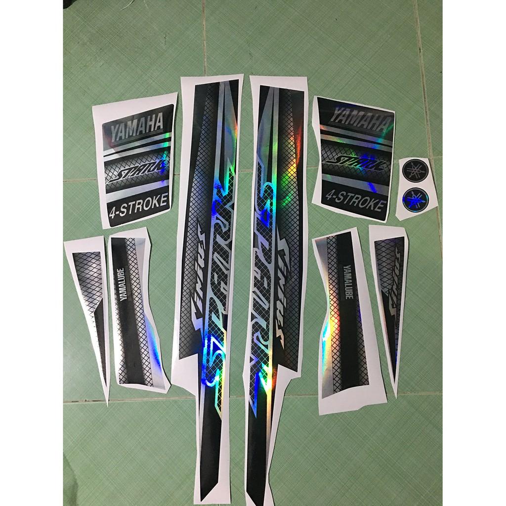 Tem sirius 110 spark xám đen crom