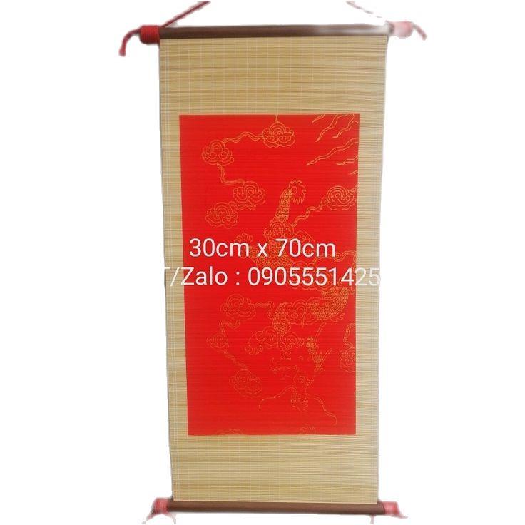 Bộ 6 tấm mành tre thư pháp 30cm x 70cm. Mành tre viết thư pháp. Giấy viết thư pháp. Biểu lụa viết thư pháp