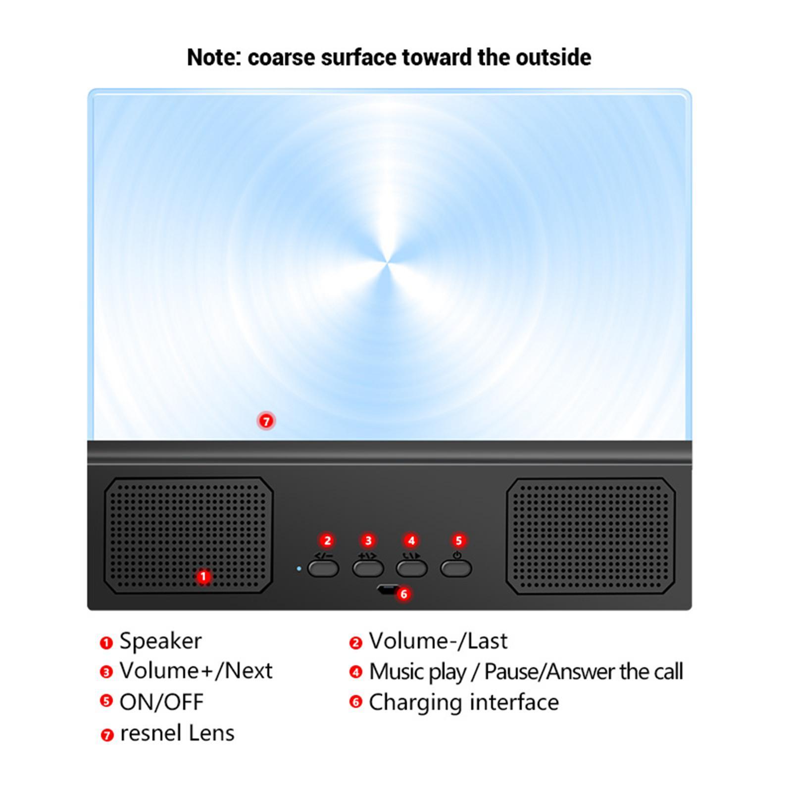 Screen Magnifying phone Speaker Retractable Stand Holder for Living Room All Smartphones