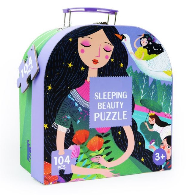 Vali xếp hình Puzzle 104 miếng khổ lớn - Công chúa ngủ trong rừng MD3025