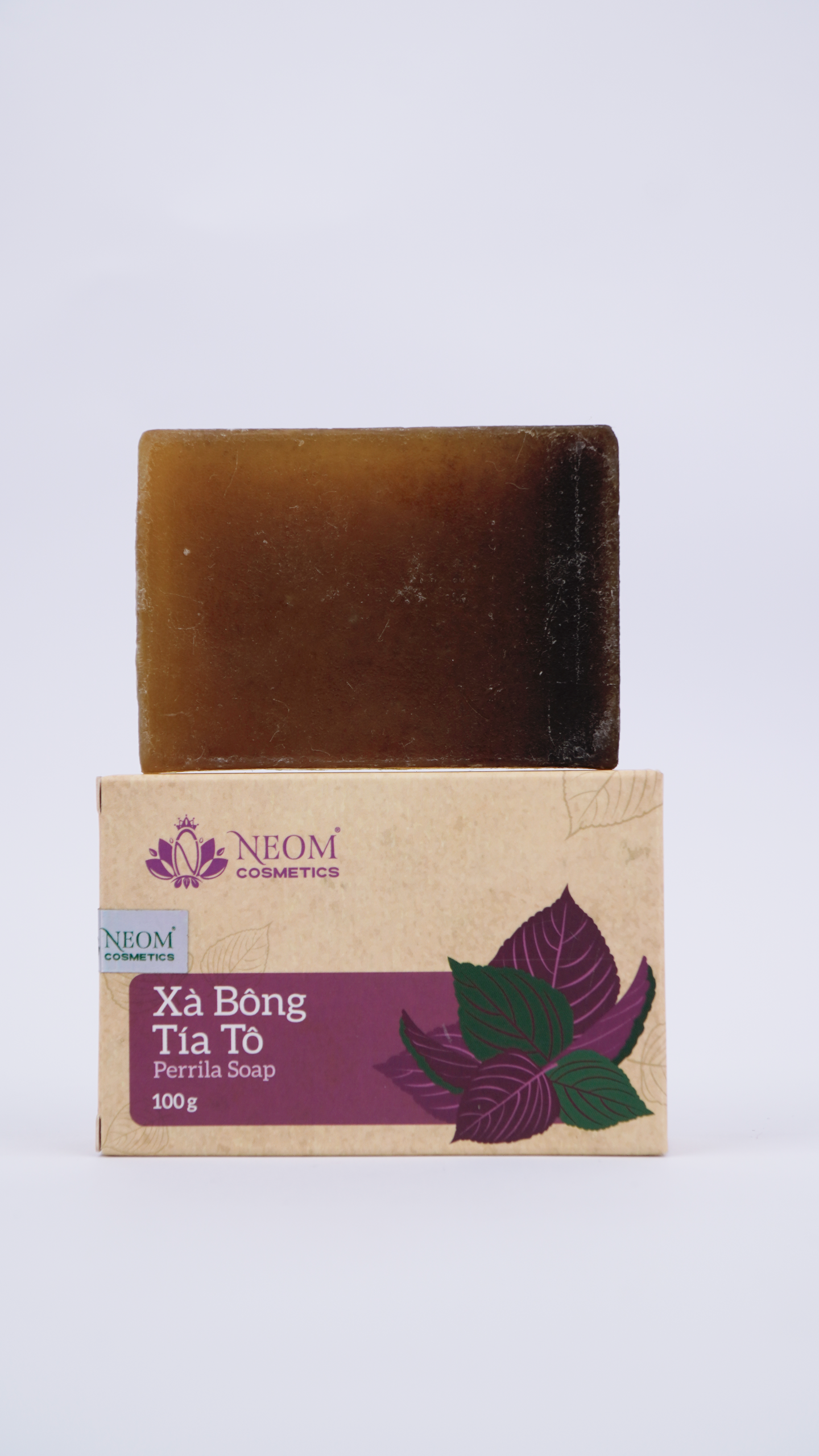 Xà Bông Tía Tô Dưỡng Da Tự Nhiên Cao Cấp - Perilla Soap