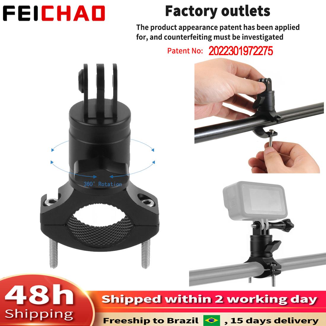 Kẹp gắn tay lái xe đạp xe máy D30/D45mm Kẹp ống khóa núm chống lỏng cho GoPro 9 8 Insta360 ONE R X X2 Giá đỡ máy ảnh