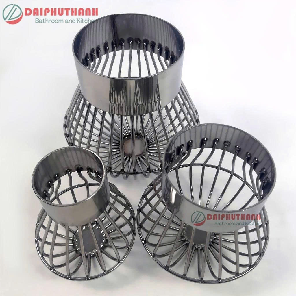 Cầu Chắn Rác Ban Công Quả Cầu Lọc Rác Sân Thượng Inox SUS304 - Nhiều kích cỡ, dùng cho ống phi 60, 90, 110