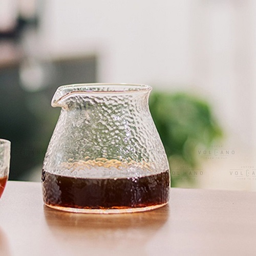 Bộ bình và ly thủy tinh mờ pha cà phê trà Cafede Kona