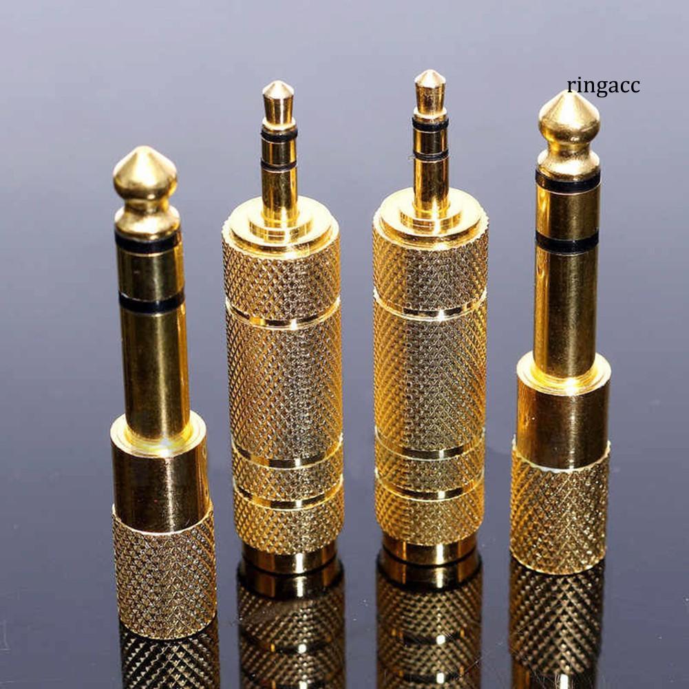Set 4 Đầu Chuyển Đổi Âm Thanh Từ Đầu Cắm 6.5mm Sang 3.5mm Chuyên Dụng Cho Đàn Ghi Ta Điện