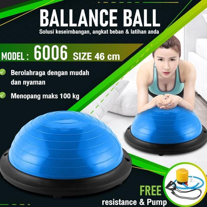 Bóng Cân Bằng Bosu Tập Yoga Phòng Gym 6006N Bán Chạy  - 46 Mới