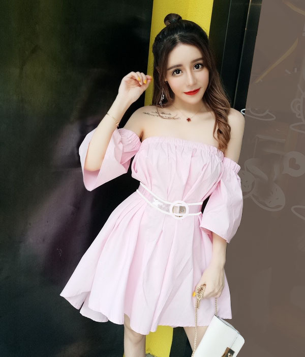Thắt lưng trong suốt viền mầu dễ thương khóa tròn TL62
