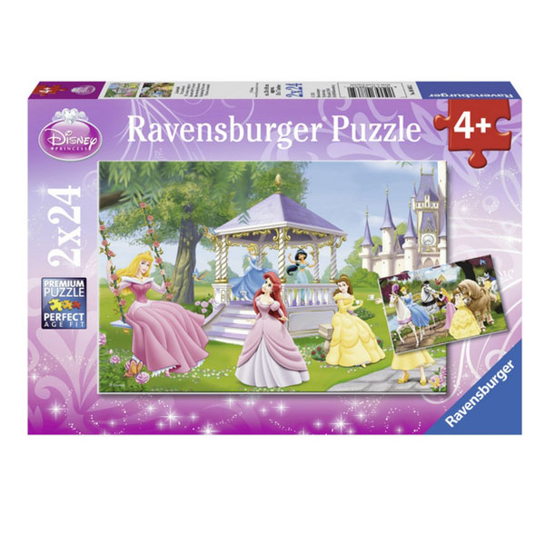 Bộ Xếp Hình Puzzle Ravensburger Enchanting Princesses RV08865 2 (2 Bộ 24 Mảnh)