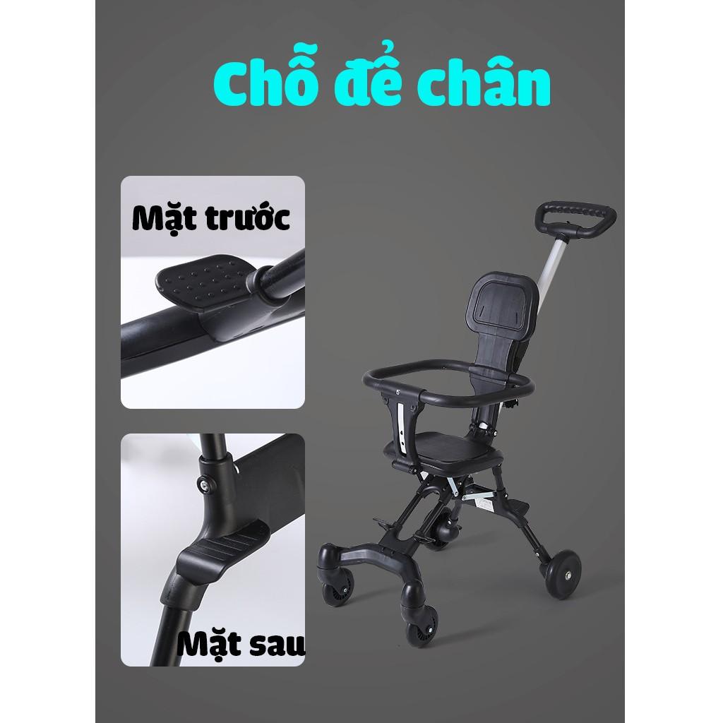 Xe đẩy du lịch gấp gọn cho bé có đai an toàn