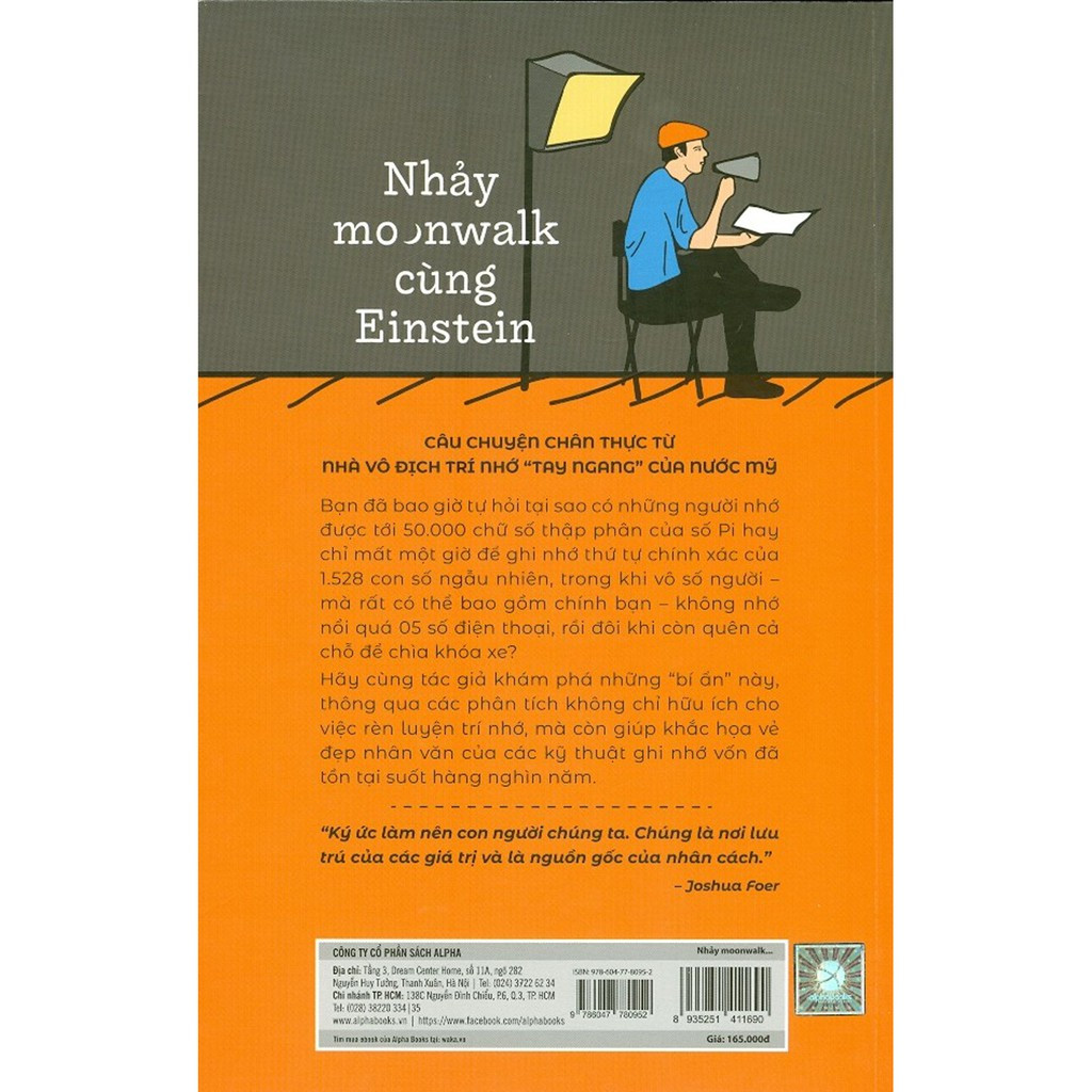 Nhảy Moonwalk Cùng Einstein - Joshua Foer - Phạm Diệu Linh dịch -
