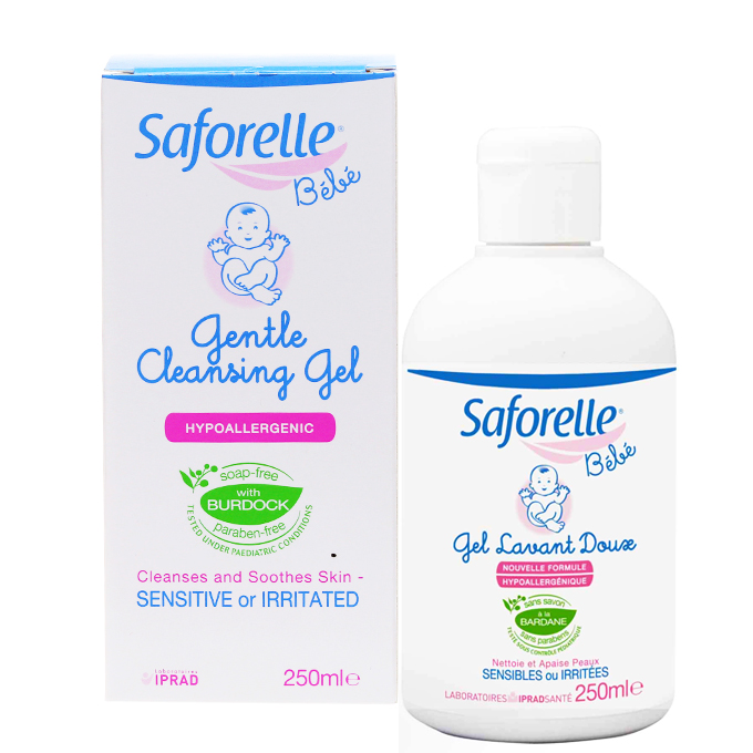 Gel tắm gội dịu nhẹ cho bé Saforelle Bebe 250ml