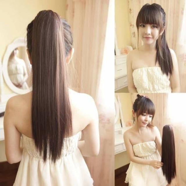 TÓC GIẢ NGOẠM THẲNG DÀI 65CM ĐỦ MÀU