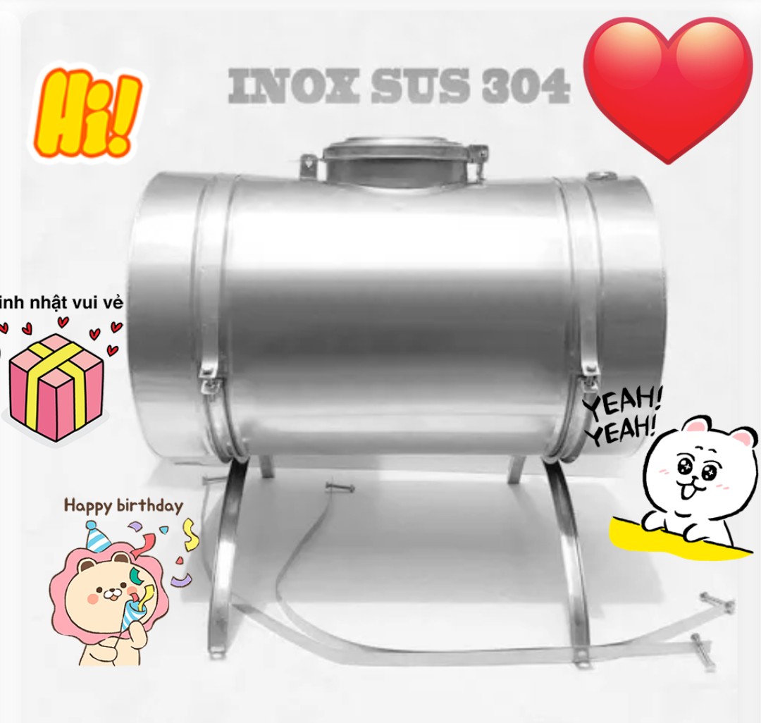 Bồn Phụ Inox 304 :  Dung Tích  50 Lít