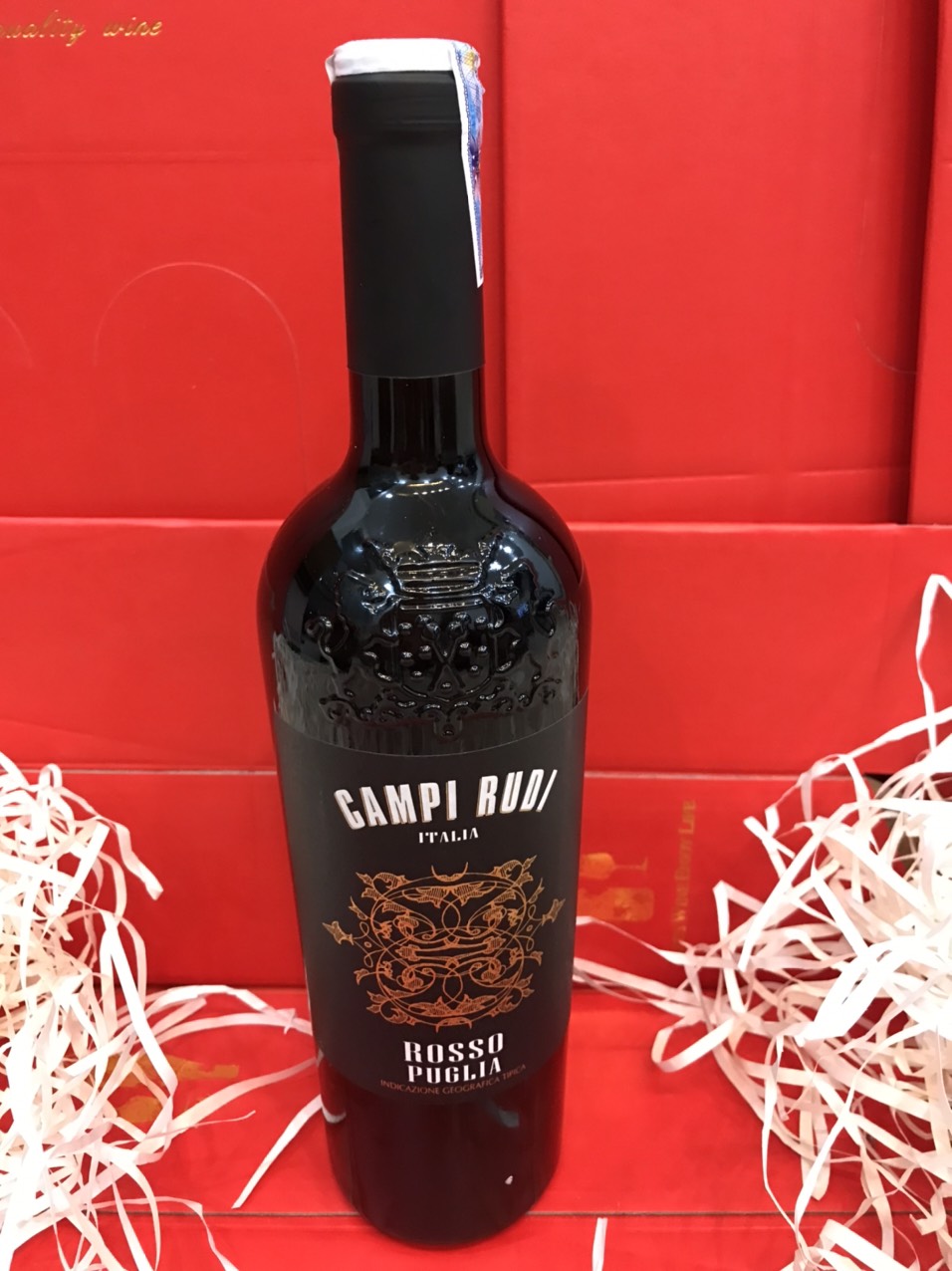 Vang Ý Campi Rudi Rosso Puglia IGT 750ml 13%