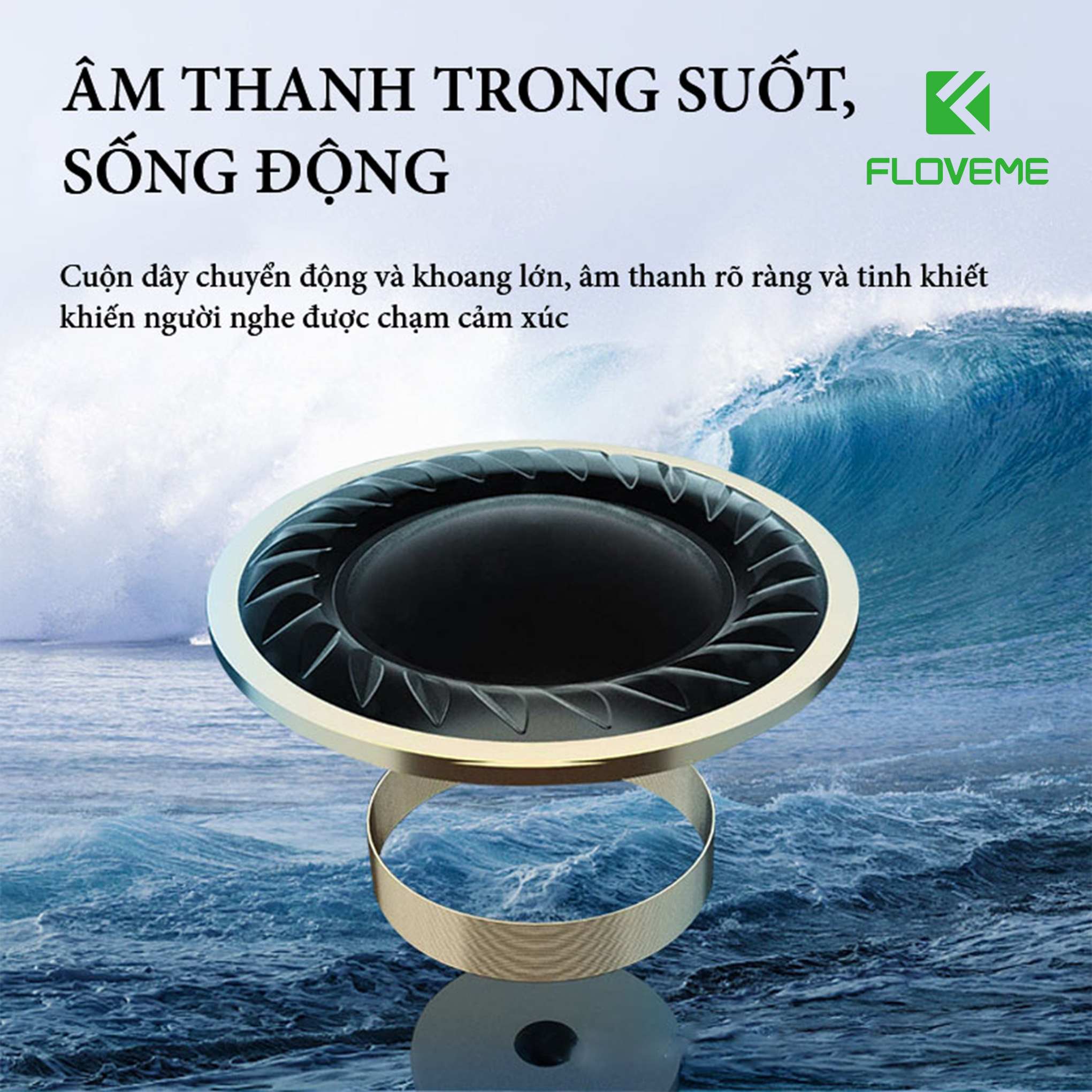 Tai nghe bluetooth FLOVEME S11 – Âm thanh HIFI chất lượng sống động – Kiêm sạc dự phòng với pin khủng 4800mAh sử dụng liên tục tới 7h - Kiểu dáng sang trọng - Hàng Chính Hãng