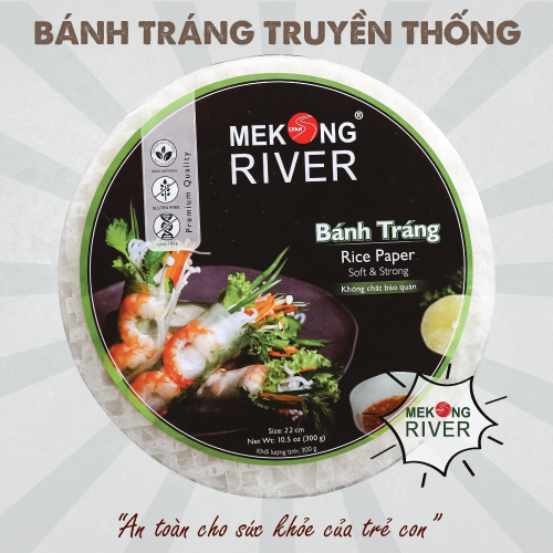 Bánh tráng truyền thống 22cm - MEKONG RIVER