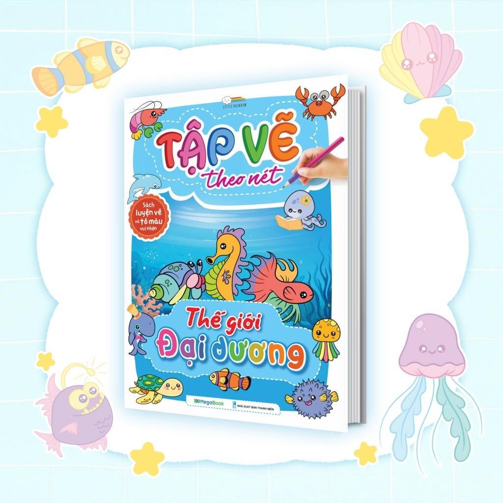 Sách - Tập Vẽ Theo Nét - Thế Giới Đại Dương - Megabook