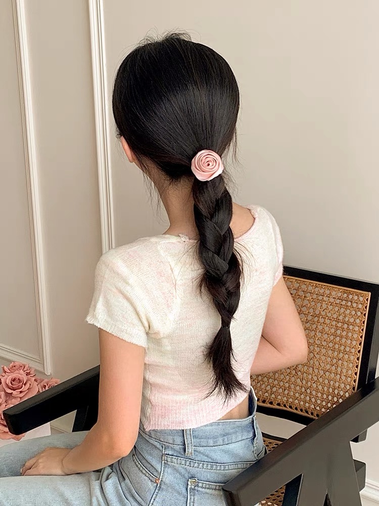 Kẹp tóc nơ hoa hồng nhiều mẫu