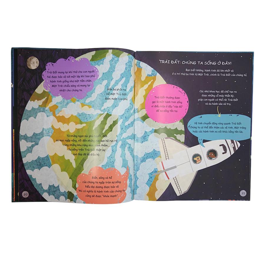 Combo 2 Cuốn Sách Đầu Đời Của Bé - Khám Phá Trái Đất, Khám Phá Vũ Trụ.