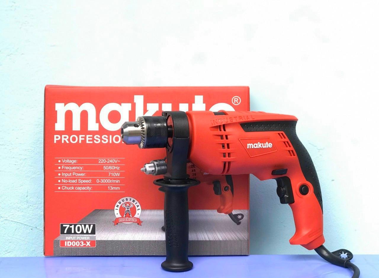 MÁY KHOAN ĐỘNG LỰC 710W MAKUTE ID003-X RED- HÀNG CHÍNH HÃNG