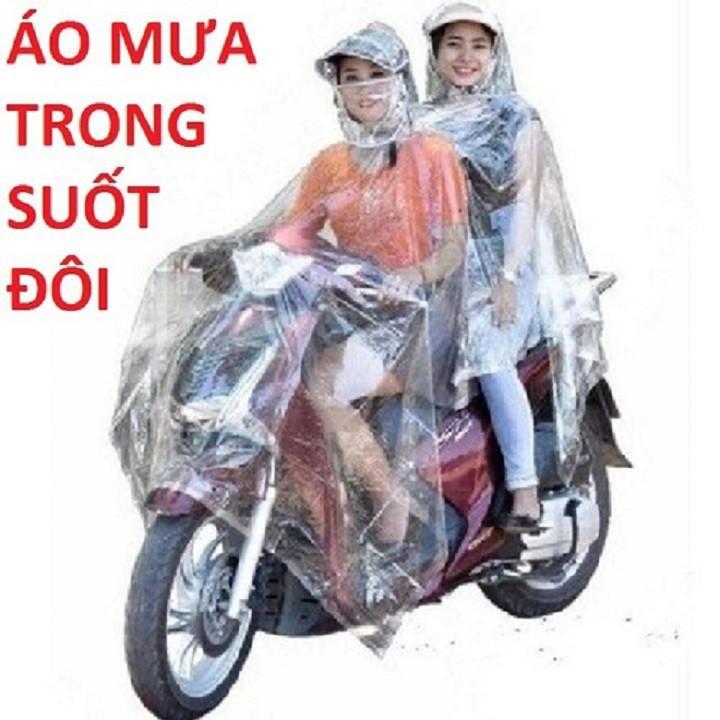 Áo Mưa Trong Suốt 2 Đầu