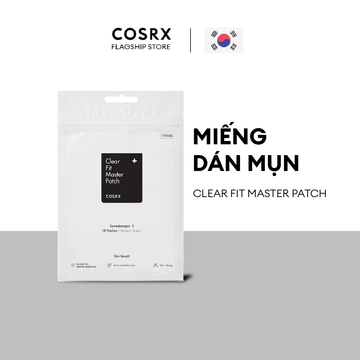 Miếng dán mụn COSRX Clear Fit Master Patch 18 miếng/gói