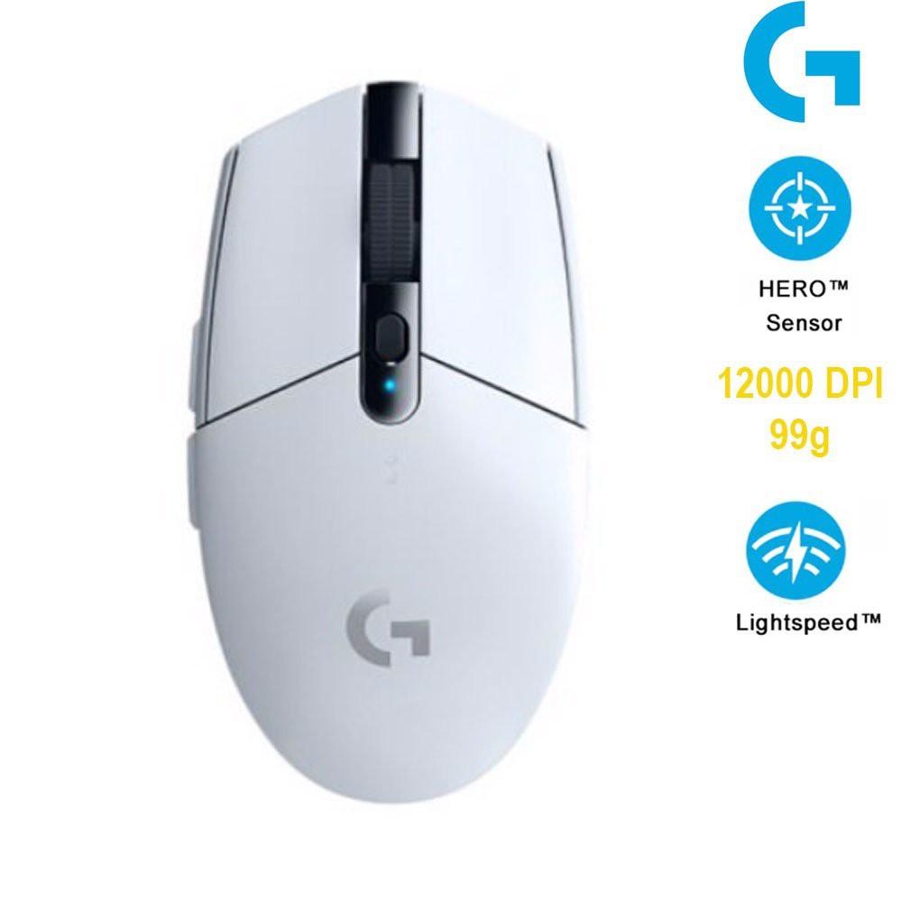 Chuột Logitech Không dây G304 Màu Trắng Hàng chính hãng