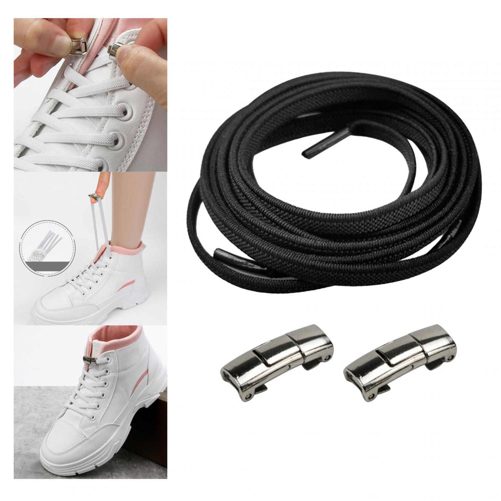 No Need Tie Shoe Laces Adults Sneakers Stretch Tie of Less Shoe Laces for Backpacking