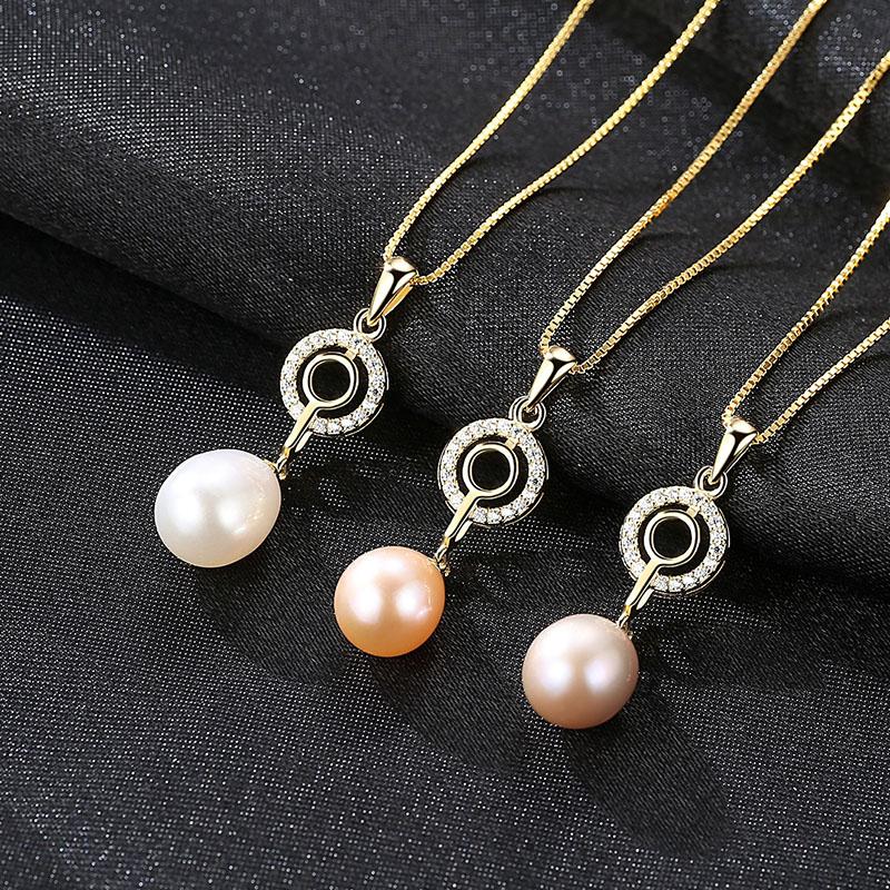 Dây Chuyền Ngọc Trai Cao Cấp DB2338 Cỡ Hạt 7x9 Bảo Ngọc Jewelry