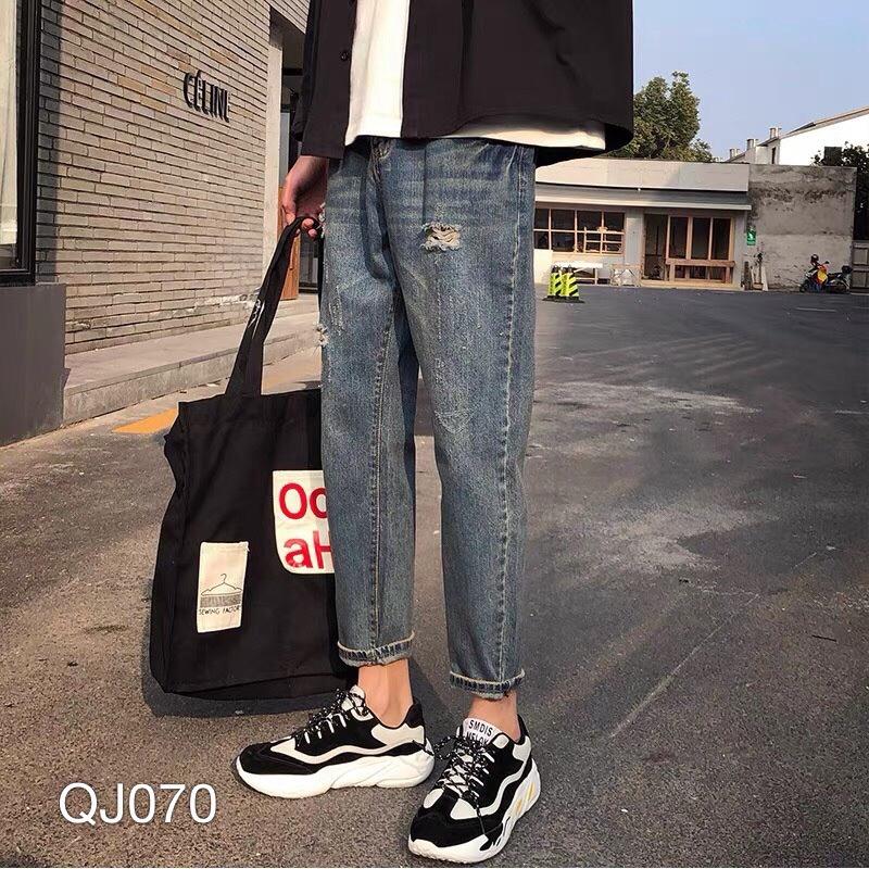 QUẦN JEAN BAGGY NAM XANH WASH- QJ070 - KBT.65