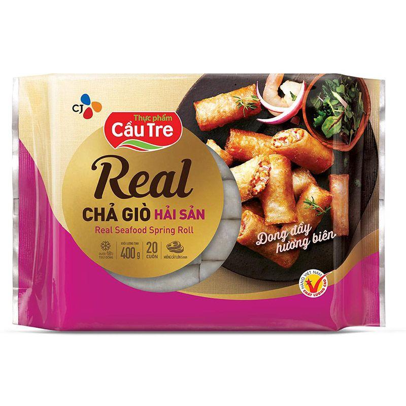 Chả Giò Real Hải Sản Cầu Tre Gói 400G – 8934717261336