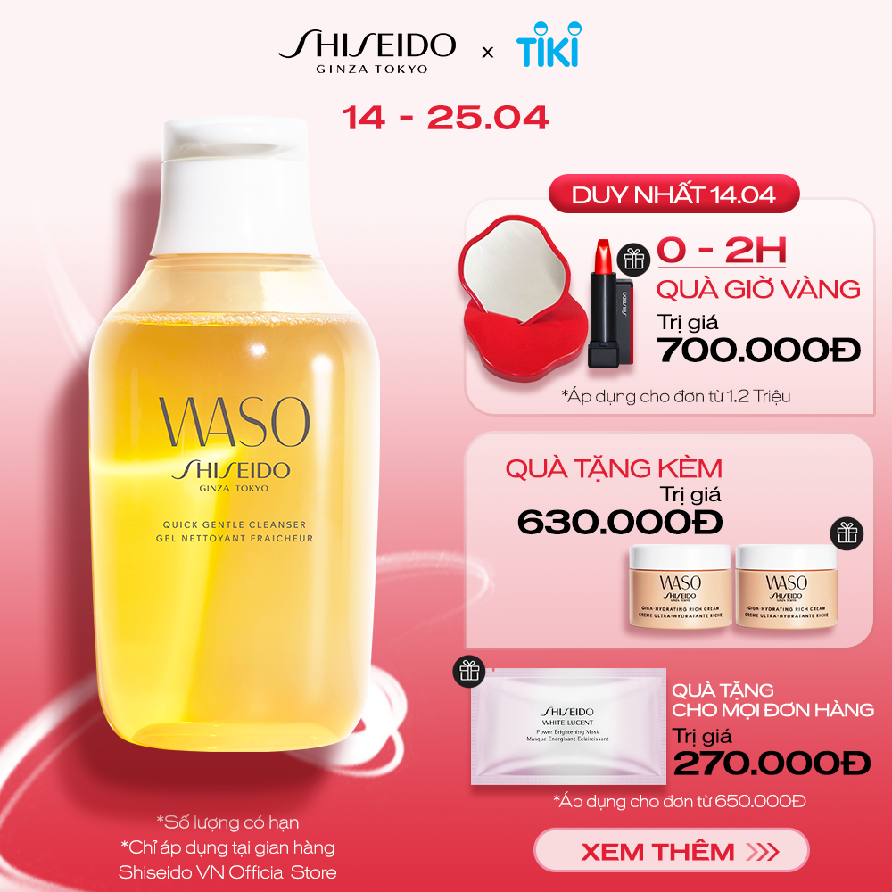 Sữa Rửa Mặt Tạo Bọt Shiseido Waso Quick Gentle Cleanser (150ml) - 13965