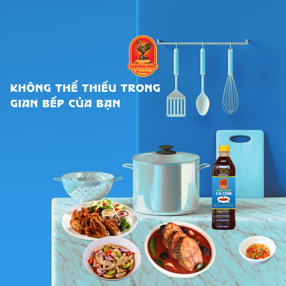 Nước chấm cá cơm Hương Phú 7 độ đạm 1000ML - Thùng 12 chai - Hàng Chính Hãng