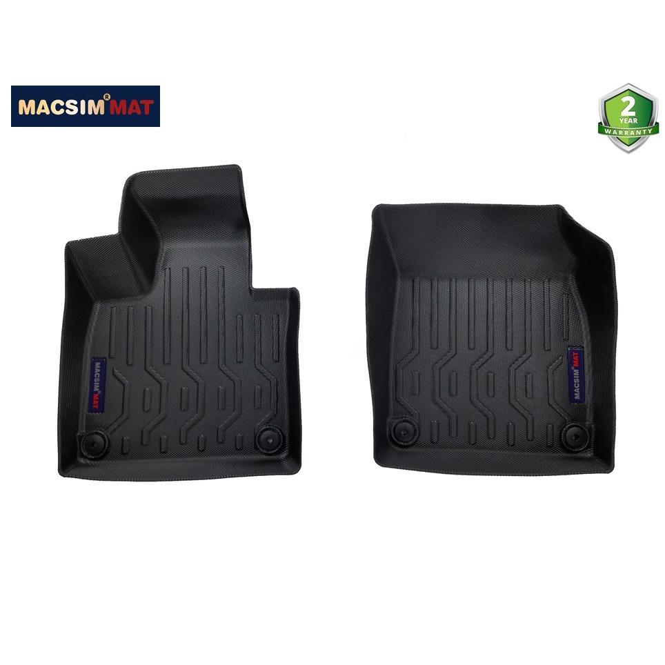 Thảm lót sàn xe ô tô Volvo XC90 2010-2019 Nhãn hiệu Macsim chất liệu nhựa TPV cao cấp màu đen nhám