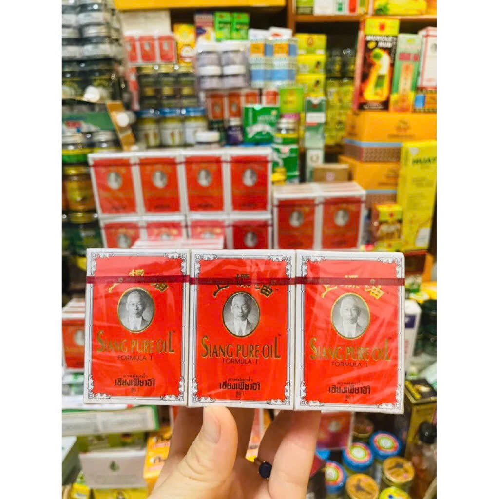 COMBO 2 Dầu gió ông già Thái Lan SIANG PURE OIL 3cc