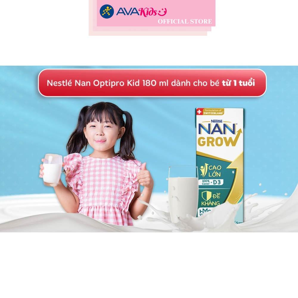 Thùng 24 hộp sữa pha sẵn Nestlé NAN Grow 180 ml (từ 1 tuổi)